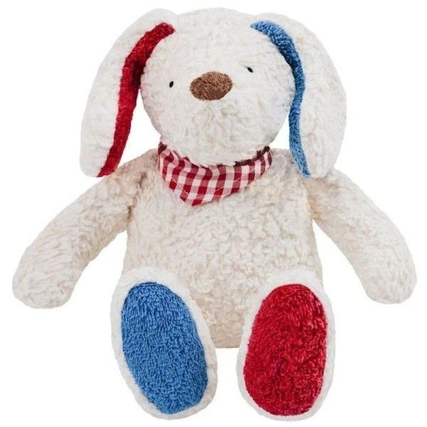 Peluche Chien Bandana Vichy Coton Bio 36cm Efie® - Peluche Chien Bio 1 Peluche Chien Bandana Vichy Coton Bio 36cm Efie® - Peluche Chien Bio