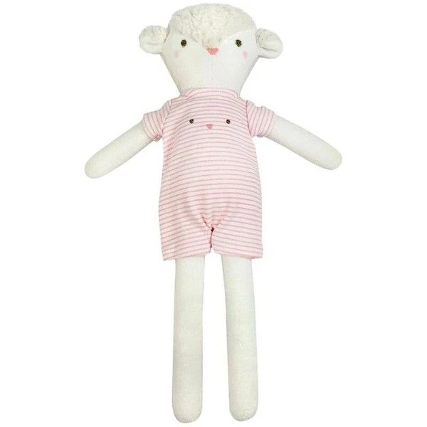 Peluche éponge De Coton Bio Agneau Tunique Rose 35cm Albetta® - Peluche Bio 1 Peluche éponge De Coton Bio Agneau Tunique Rose 35cm Albetta® - Peluche Bio