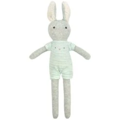 Peluche éponge De Coton Bio Lapin 35cm Albetta® - Peluche Bio