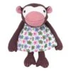 Peluche Singe Robe à FleursFrida 32cm Coton Bio Franck & Fischer® - Peluche Coton Bio