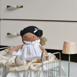 Poupée Chiffon Ailée Coton Bio Aurore Robe Mousseline 33cm Bonikka - Poupée Bio -Jouets De Confort En Peluche Boutique poupee chiffon ailee coton bio aurore robe mousseline 4