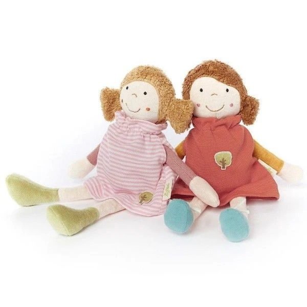 Poupée De Chiffon En Robe Rose 29 Cm Coton Bio Sigikid® - Doudou Bio 2 Poupée De Chiffon En Robe Rose 29 Cm Coton Bio Sigikid® - Doudou Bio – Image 2