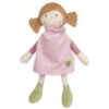 Poupée De Chiffon En Robe Rose 29 Cm Coton Bio Sigikid® - Doudou Bio