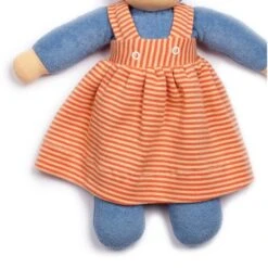 Poupée De Chiffon Nanchen® Natur Poupon Waldorf 36cm Coton Bio (Kba) Bleue Robe Orangé - Poupée Bio -Jouets De Confort En Peluche Boutique poupee de chiffon nanchen natur poupon coton bio kba bleue robe orange poupee bio 2