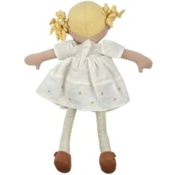 Poupée De Chiffons Aux Cheveux Blonds Priscy En Robe De Lin Blanc 42cm Bonikka- Grande Poupée -Jouets De Confort En Peluche Boutique poupee de chiffons aux cheveux blonds priscy en robe de lin blanc bonikka grande poupee 2
