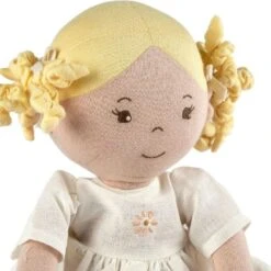 Poupée De Chiffons Aux Cheveux Blonds Priscy En Robe De Lin Blanc 42cm Bonikka- Grande Poupée -Jouets De Confort En Peluche Boutique poupee de chiffons aux cheveux blonds priscy en robe de lin blanc bonikka grande poupee 7
