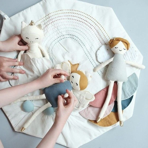 Poupée De Tissu Fée Des Dents Fabelab® 28cm Coton Bio GOTS - Poupée Bio Scandinave 2 Poupée De Tissu Fée Des Dents Fabelab® 28cm Coton Bio GOTS - Poupée Bio Scandinave – Image 2