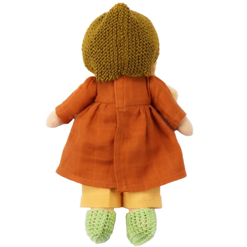 Poupée WaldorfLili 28cmBlonde Aux Yeux Bleus Coton Bio ChimpyToys® - Poupée De Chiffon Bio 2 Poupée WaldorfLili 28cmBlonde Aux Yeux Bleus Coton Bio ChimpyToys® - Poupée De Chiffon Bio – Image 2