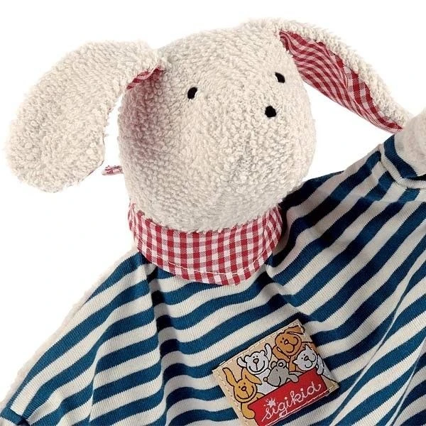 Sigikid Classic Doudou Plat Chien Marin - Doudou Coton Naturel 2 Sigikid Classic Doudou Plat Chien Marin - Doudou Coton Naturel – Image 2