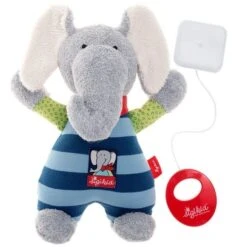 Doudou Peluche Musicale Elephant Coton Lolo Lombardo22cm Sigikid® - Doudou écologiques -Jouets De Confort En Peluche Boutique sigikid doudou peluche musicale elephant coton lolo lombardo doudou ecologiques 3