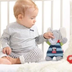 Doudou Peluche Musicale Elephant Coton Lolo Lombardo22cm Sigikid® - Doudou écologiques -Jouets De Confort En Peluche Boutique sigikid doudou peluche musicale elephant coton lolo lombardo doudou ecologiques 4