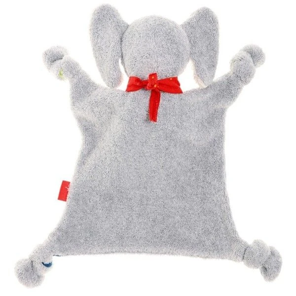 Sigikid® Doudou Plat Carré Elephant Coton Lolo Lombardo27cm - Doudou écologiques 2 Sigikid® Doudou Plat Carré Elephant Coton Lolo Lombardo27cm - Doudou écologiques – Image 2