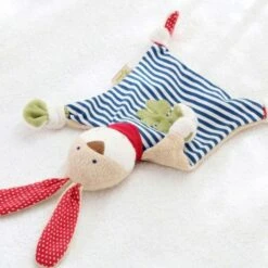 Sigikid® Doudou Plat Lapin Marin Green 38cm En Coton 100% Bio 'Organic' - Doudou Coton Bio Kba -Jouets De Confort En Peluche Boutique sigikid doudou plat lapin marin doudou coton bio kba 4