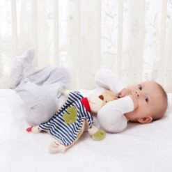 Sigikid® Doudou Plat Lapin Marin Green 38cm En Coton 100% Bio 'Organic' - Doudou Coton Bio Kba -Jouets De Confort En Peluche Boutique sigikid doudou plat lapin marin doudou coton bio kba 5