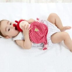 Doudou Plat Noeud Poupée Lutin Roses 26 Cm Coton Bio Sigikid® - Doudou Plat Bio -Jouets De Confort En Peluche Boutique sigikid doudou plat noeud poupee lutin roses 26 cm coton bio doudou plat bio 3