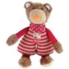 Sigikid Peluche Ours Rayé - Peluche Coton Naturel